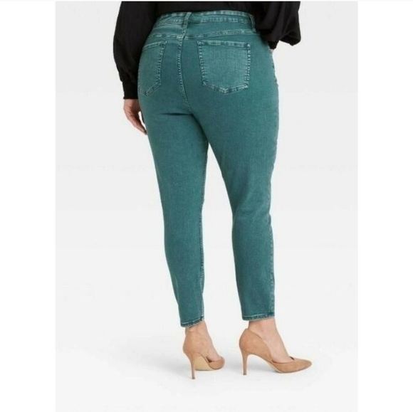 Ava & Viv High Rise Skinny Light Distressed Stretchy Jeans Size 26W - Picture 3 of 16